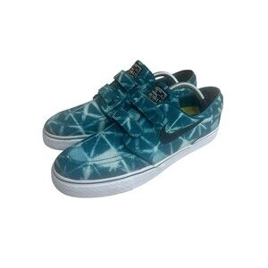 NIKE SB ZOOM STEFAN JANOSKI SKATE SHOES TEAL & WHITE 705405-301 MENS SIZE 11